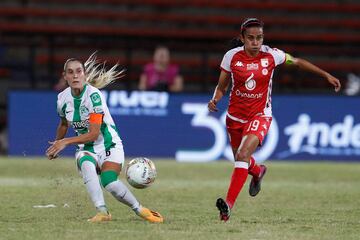 Partido de ida de las semifinales de la Liga Femenina BetPlay 2023, entre Atlético Nacional e Independiente Santa Fe.