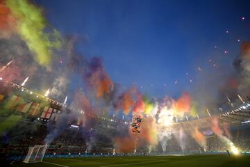 Ceremonia de apertura de la Euro 2020 en el estadio Olí­mpico de Roma.