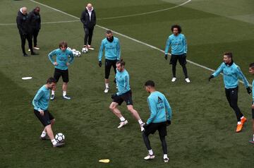 Cristiano Ronaldo, Benzema, Marcelo, Modric y Kovacic. 