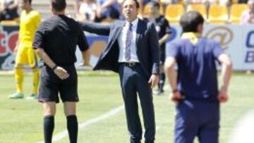 Bordalás, en el partido ante el Villarreal.