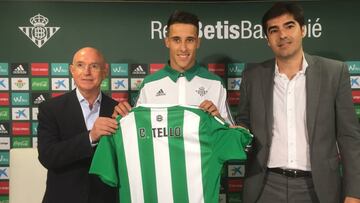 Tello: "El ídolo de mi infancia en el Betis era Alfonso"