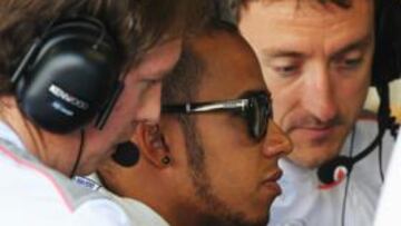 <b>EL MÁS RÁPIDO. </b>Hamilton dominó el primer día de Monza.