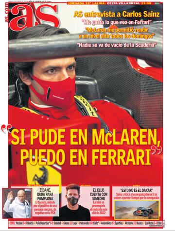 Las portadas de AS de enero