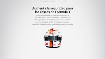 Los cascos ultraprotectores de la Fórmula 1 a prueba de balas