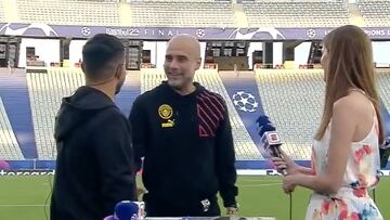 Guardiola, al Kun Agüero: “¿Te llevas a todos para Miami?”