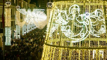 Encendido de las luces de Navidad 2024 en el centro de la ciudad, a 29 de noviembre de 2024, en Málaga, Andalucía (España). Este año, Diana Navarro ha sido la encargada de encender la Navidad en la capital malagueña, que ha contado con un homenaje musical, al cantar el himno de Valencia junto al Coro Gospel It y Javier Tapia al piano como recuerdo a las víctimas de la DANA, con una dedicatoria especial hacia Valencia, la provincia más afectada.
Álex Zea / Europa Press
29/11/2024