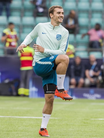 Griezmann entrenando.