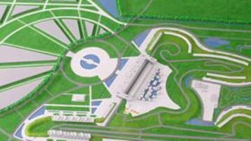 <B>DEBUT. </B>El circuito de China se abre por primera vez para las motos.