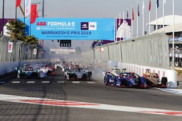Fórmula E en la cita de Marrakech del pasado enro.