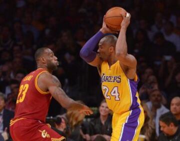 LeBron James y Kobe Bryant.