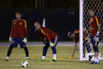 Iker Casillas, Pepe Reina y Víctor Valdés.