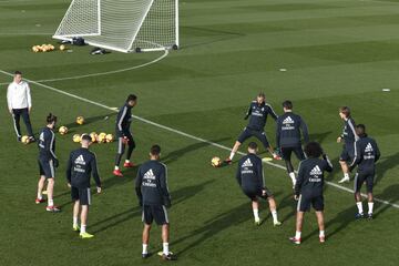 Entrenamiento del Real Madrid antes de viajar a Huesca