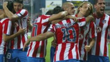 Agüero, Forlán, Raúl García, Ujfalusi, Pernía... El Atlético ganó al Schalke con holgura.