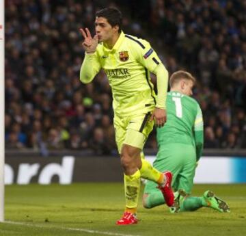 Celebración de Luis Suárez.