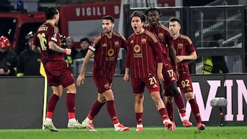 Paulo Dybala celebra un gol.