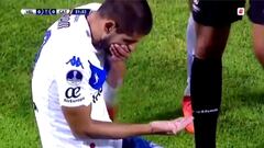 El golpe de su propio portero que le saltó a Luis Abram un diente