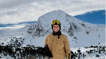 El tenista Rafa Nadal esquía sobre las pistas de Baqueira Beret