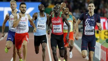 El franc&eacute;s Bosse imponi&eacute;ndose en los 800 metros del Mundial de Londres. 