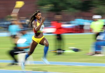 Caterine Ibargüen gana la medalla de oro en el salto triple de los Juegos Centroamericanos y del Caribe Barranquilla 2018. Urrutia fue medalla de plata