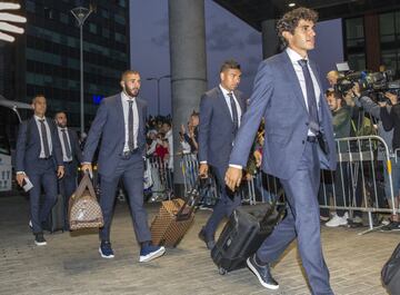 Vallejo, Benzema y Casemiro.