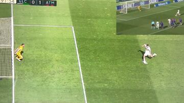 Polémica por el penalti del Elche: no se repite si la infracción del portero no influye