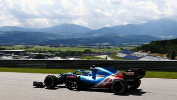 Fernando Alonso (Alpine A521). Spielberg, Austria. F1 2021. 