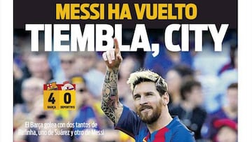 City should be quaking in their boots, trumpets Catalan press