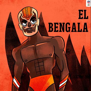 Así se ven los 32 equipos al estilo de la lucha libre mexicana