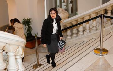 Layhoon Chan a su llegada al Ayuntamiento de Valencia.