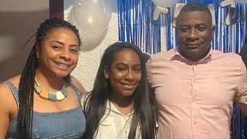 Layli Colorado (mitad) y sus padres fueron agredidos físicamente y violentados por la Policía Española el fin de semana pasado en Valencia.