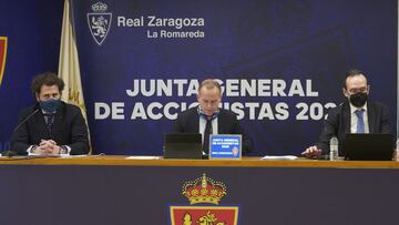 Christian Lapetra preside la &uacute;ltima Junta General de Accionistas del Real Zaragoza, celebrada el pasado 22 de diciembre.