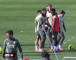 Mbappé mocks Vinicius after winning training challenge
