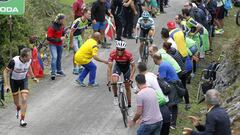 Denifl se lleva en solitario la etapa con final en Los Machucos