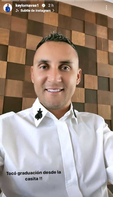 La felicidad de la mujer de Keylor Navas tras la graduaci車n de su marido