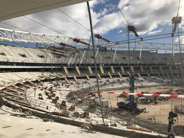 El estadio a 10 meses de su estreno.