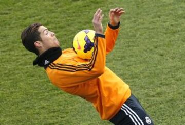 Entrenamiento del Real Madrid en Valdebebas.