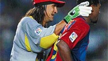 <b>GENIO Y FIGURA</b>. Burgos fue el mejor rojiblanco en el regreso del Atlético a Primera. El Mono paró y dio espectáculo a partes iguales.