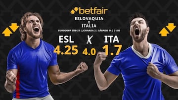 Eslovaquia vs. Italia: horario, dónde ver y pronósticos del Europeo Sub-21