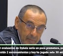 Sarri: "La Juve tiene que descartar a seis; es una situación vergonzosa"