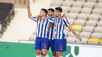 Matheus Uribe en un partido del Porto en la Liga de Portugal