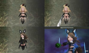 Las chicas de Bravely Default, más tapadas en Occidente