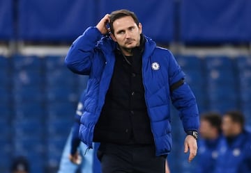 FILE PHOTO: Soccer Football - Premier League - Chelsea v Manchester City - Stamford Bridge, London, Britain - January 3, 2021 Chelsea manager Frank Lampard Pool via REUTERS/Andy Rain