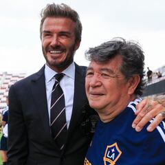 El emotivo reencuentro de David Beckham con asistente mexicano del LA Galaxy