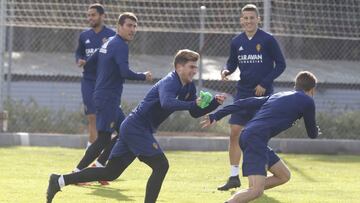 Raúl Guti, en el entrenamiento del miércoles.