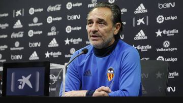 Prandelli, t&eacute;cnico del Valencia, en rueda de prensa
 
 