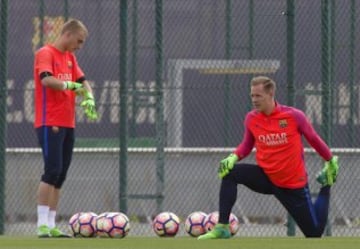 Los porteros, Cillessen y Ter Stegen.