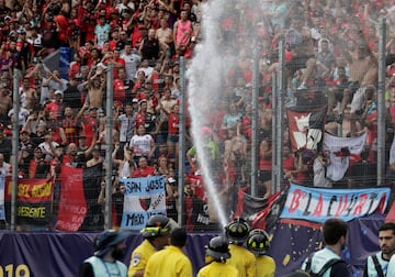 Gran ambiente en la final de la Copa Sudamericana. 