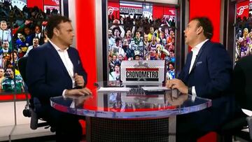 El conocido periodista deportivo protagonizó un impensable debate en el programa Cronómetro de ESPN. A pesar de refutarse a sí mismo, nunca llegó a una conclusión.
