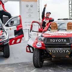 Alonso: "Mi primer podio; nos da confianza de cara al Dakar"