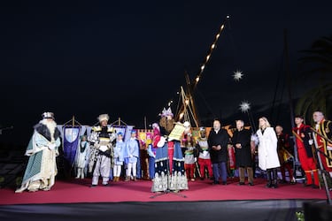 Melchor, Gaspar y Baltasar llegaron por primera vez en un llaüt tradicional mallorquín, ‘La Balear’, que este año celebra su centenario.